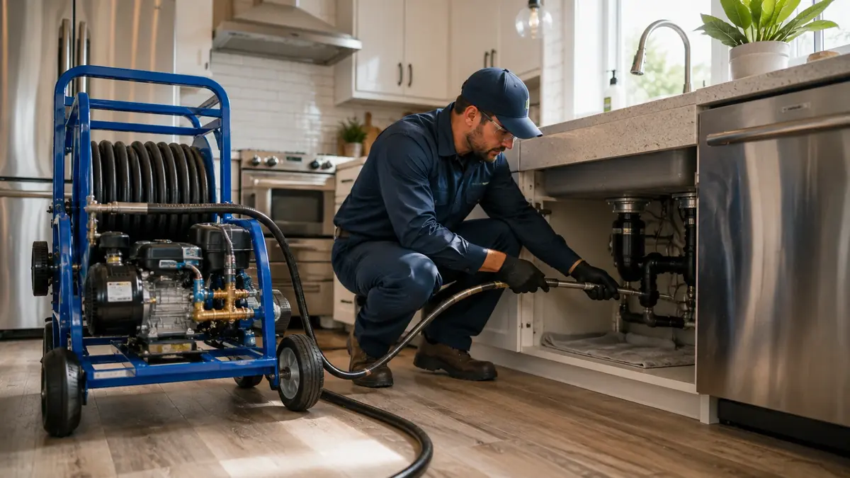 Kitchen Drain Hydro Jetting in Tehachapi