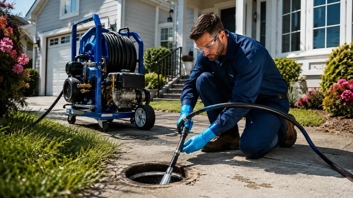 Residential Hydro Jet Drain Cleaning in Tehachapi